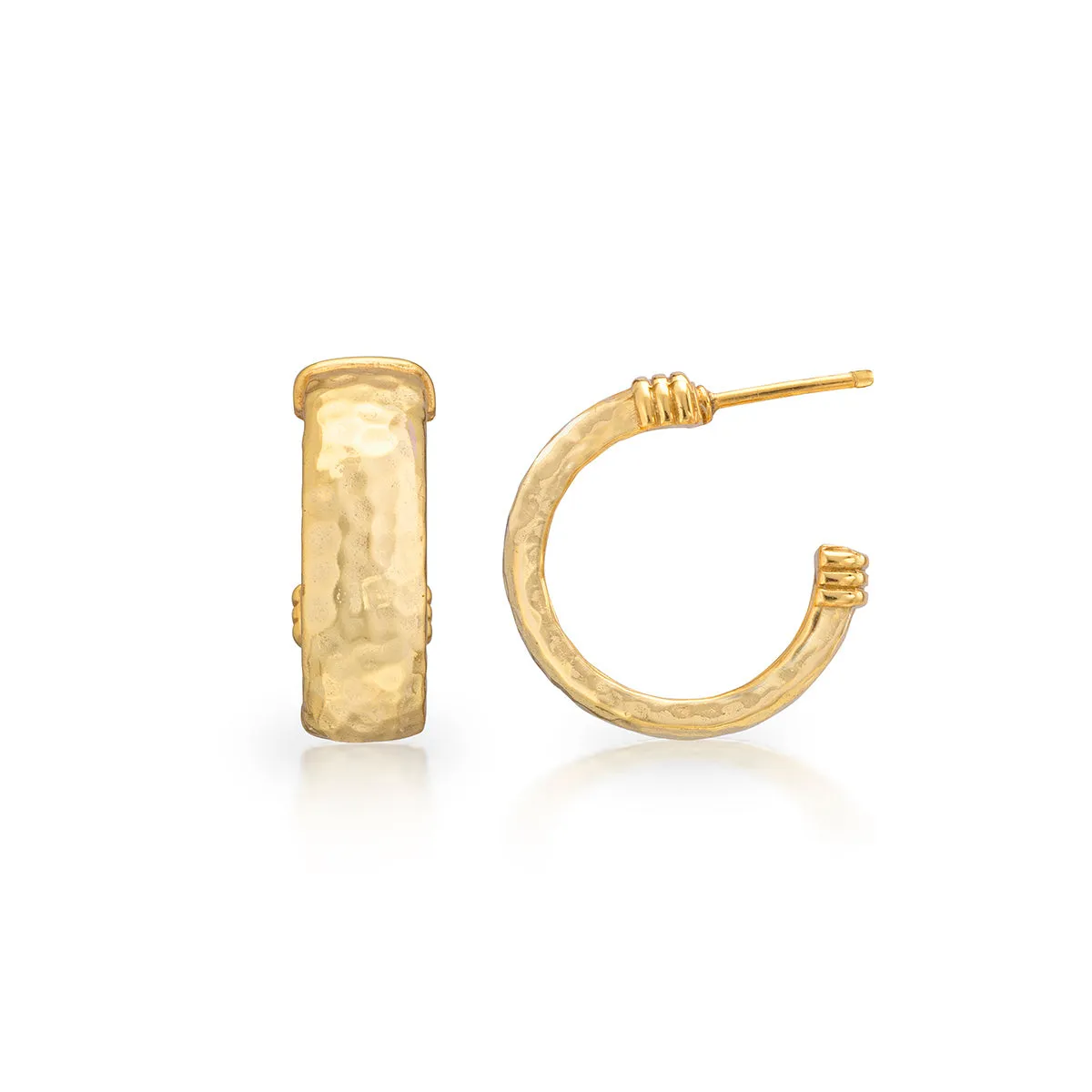 Cleopatra Classic Small Hoop Earrings - Gold sold by Capucine De Wulf product image thumbnail 5