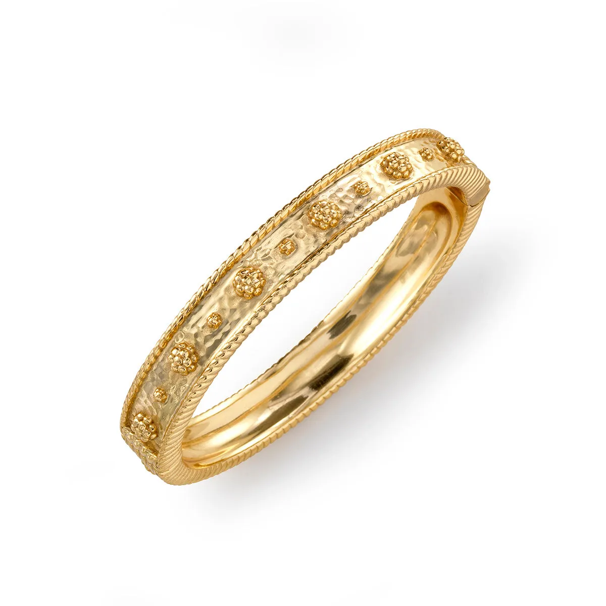 Berry Classic Hinged Bangle - Gold sold by Capucine De Wulf product image thumbnail 5