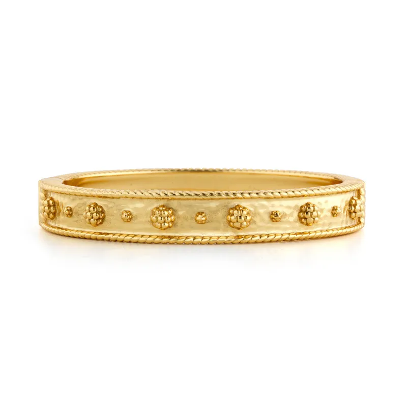Berry Classic Hinged Bangle - Gold sold by Capucine De Wulf