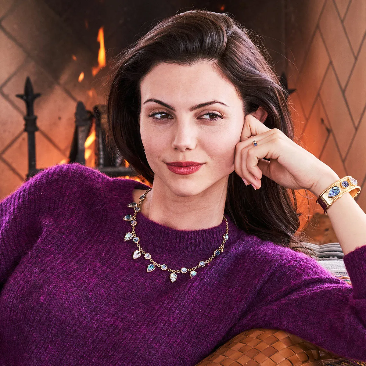 Aurora Necklace, 16"+2.5" - Abalone sold by Capucine De Wulf product image thumbnail 3