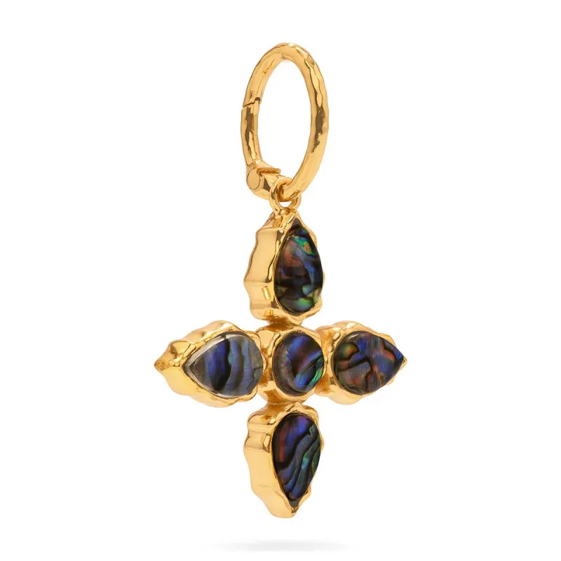 Aurora Double Sided Pendant - Abalone/MOP sold by Capucine De Wulf