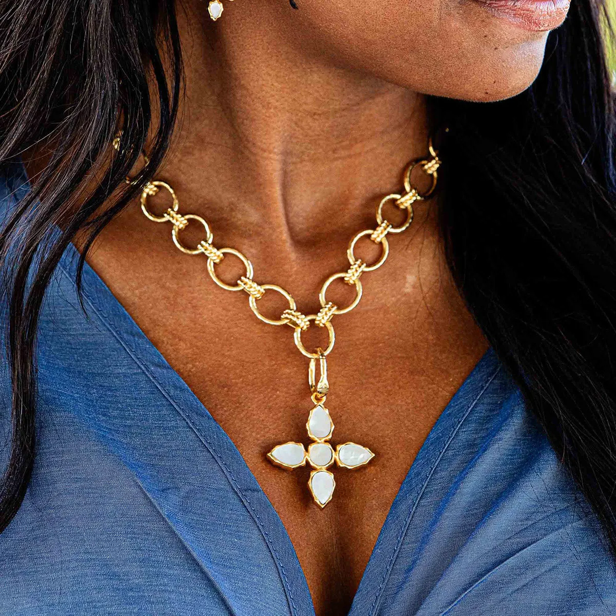 Aurora Double Sided Pendant - Abalone/MOP sold by Capucine De Wulf product image thumbnail 3