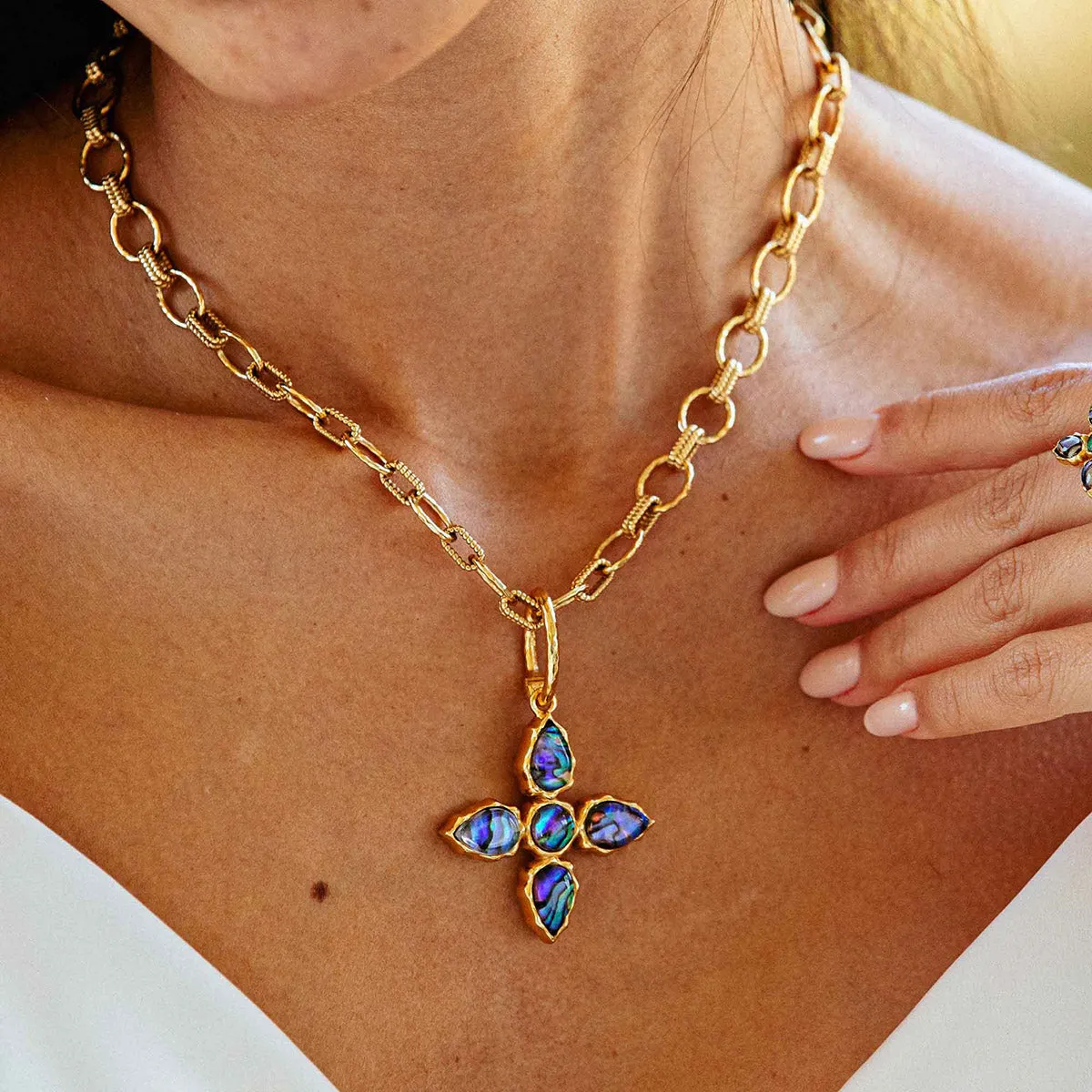 Aurora Double Sided Pendant - Abalone/MOP sold by Capucine De Wulf product image thumbnail 5