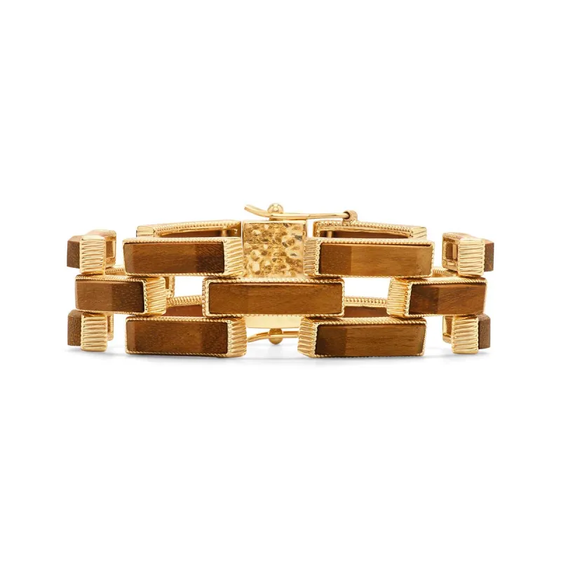 Pathway Link Bracelet, 7.5" - Teak sold by Capucine De Wulf