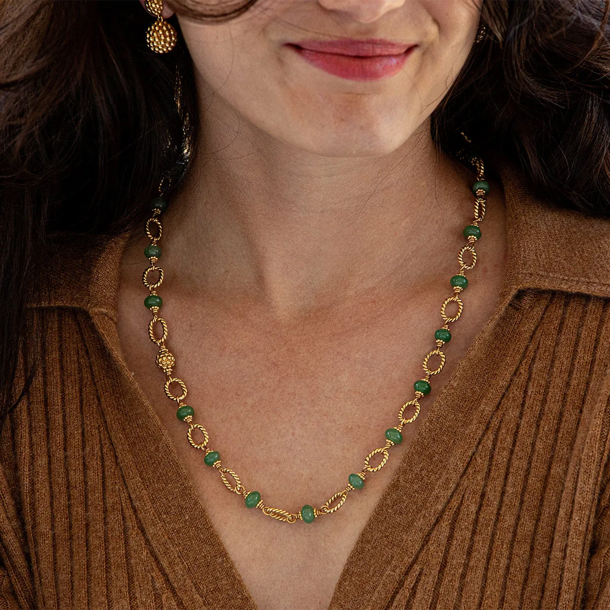 Berry & Bead Chain, 24" - Meadow Jade sold by Capucine De Wulf product image thumbnail 2