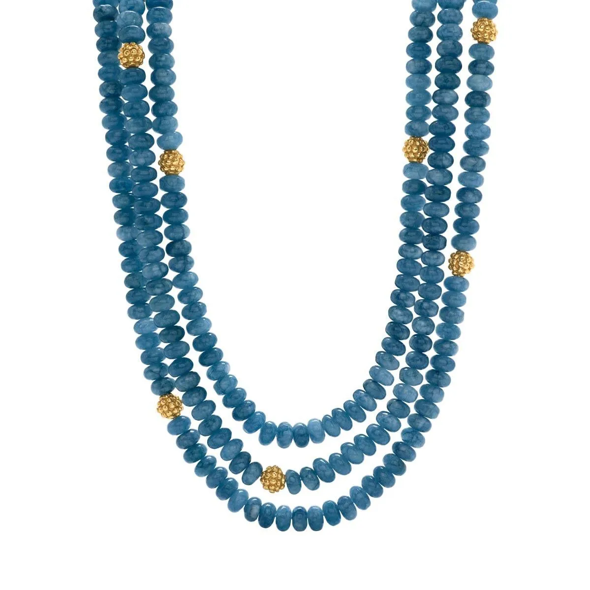 Berry & Bead Triple Strand Necklace, 18"+2" - Ocean Jade sold by Capucine De Wulf product image thumbnail 5
