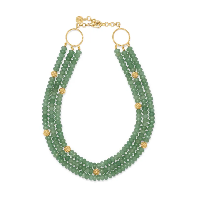 Berry & Bead Triple Strand Necklace, 18"+2" - Meadow Jade sold by Capucine De Wulf