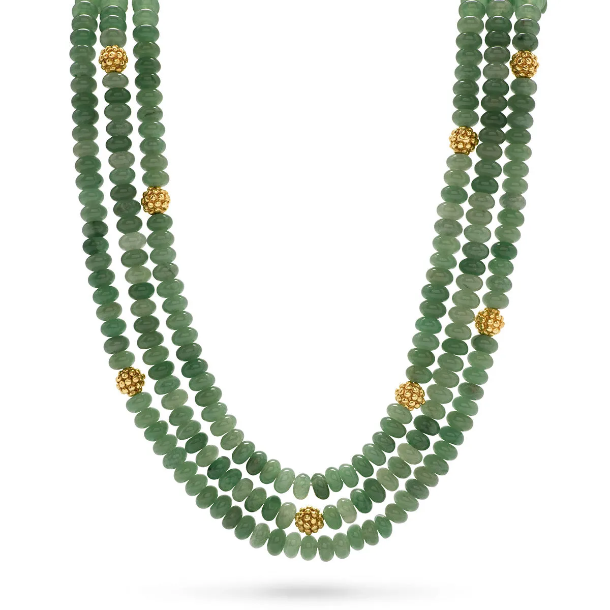 Berry & Bead Triple Strand Necklace, 18"+2" - Meadow Jade sold by Capucine De Wulf product image thumbnail 4