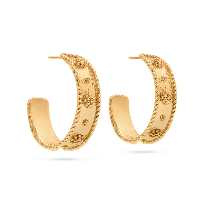 Berry Classic Medium Hoop Earrings - Gold sold by Capucine De Wulf