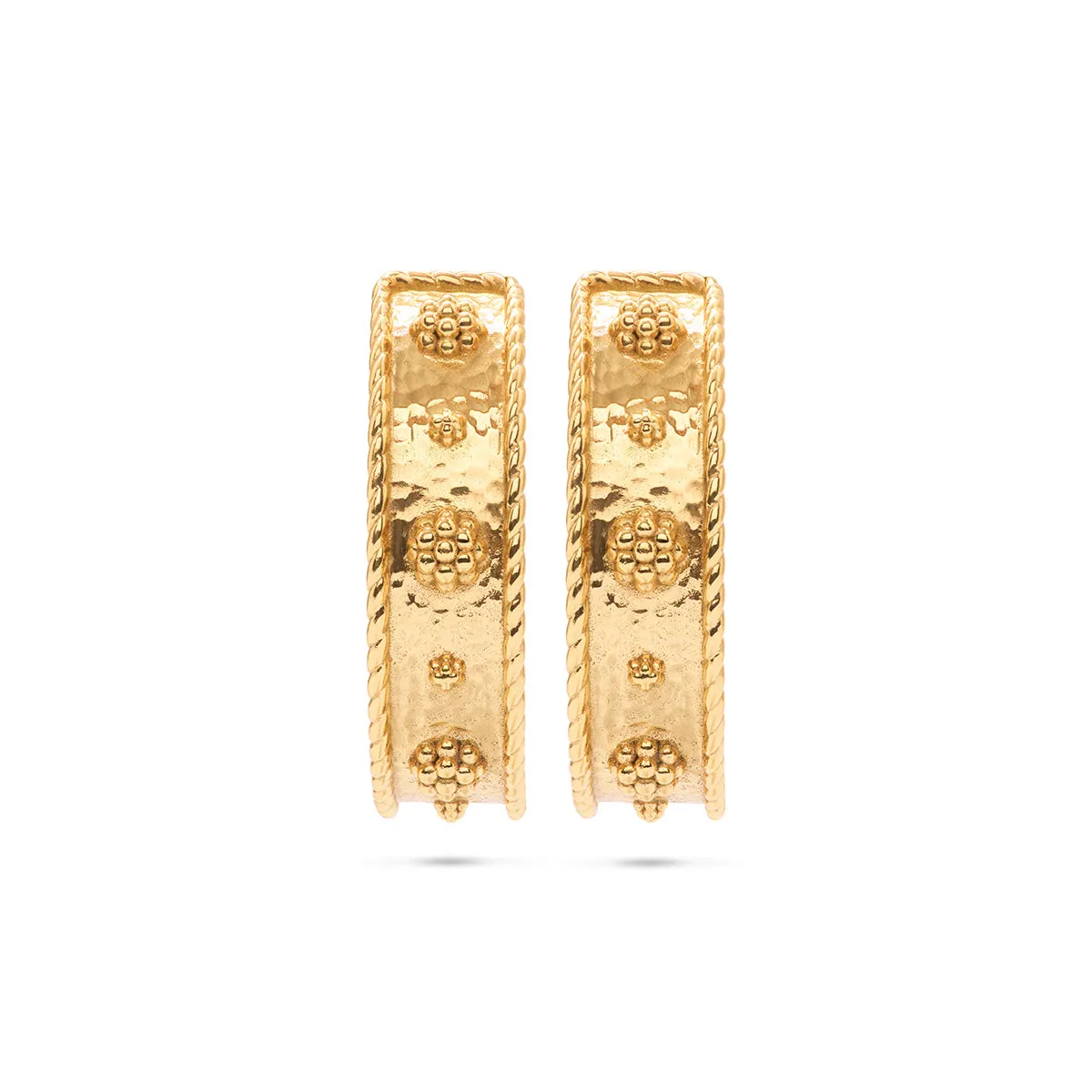 Berry Classic Medium Hoop Earrings - Gold sold by Capucine De Wulf product image thumbnail 5