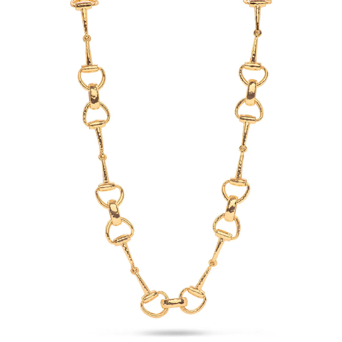 Equestrian Snaffle Bit Chain Necklace, 20" - Gold sold by Capucine De Wulf