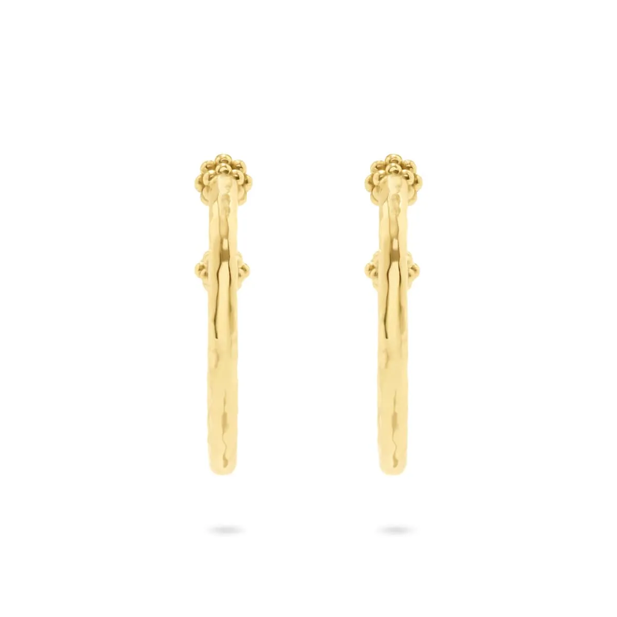 Berry Slice Medium Hoop Earrings - Gold sold by Capucine De Wulf product image thumbnail 4