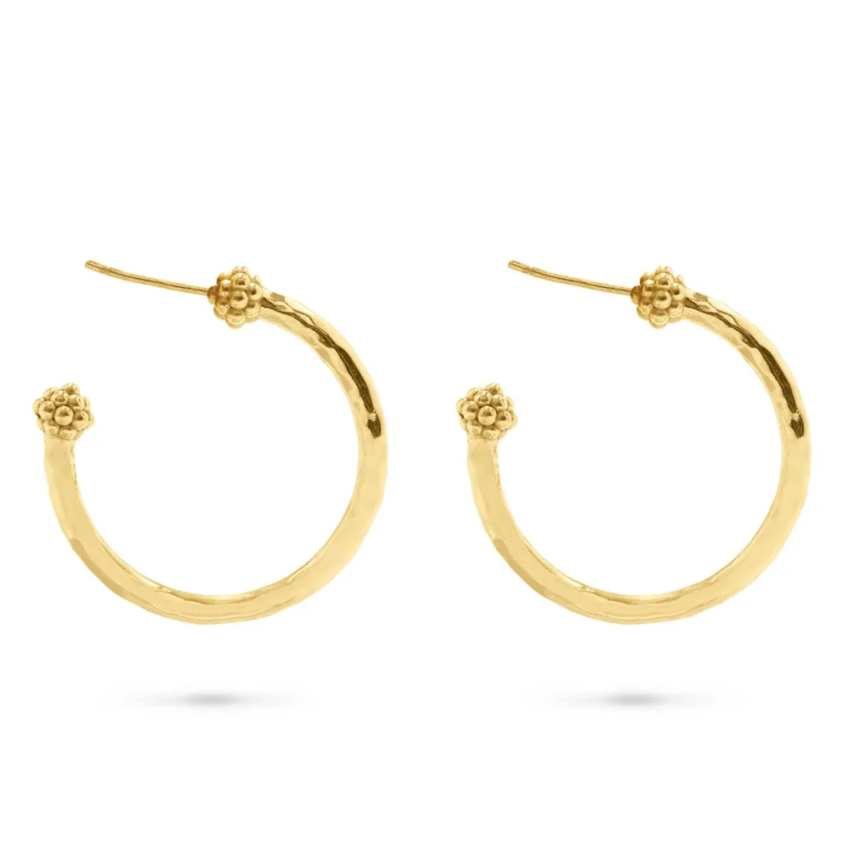 Berry Slice Medium Hoop Earrings - Gold sold by Capucine De Wulf product image thumbnail 5