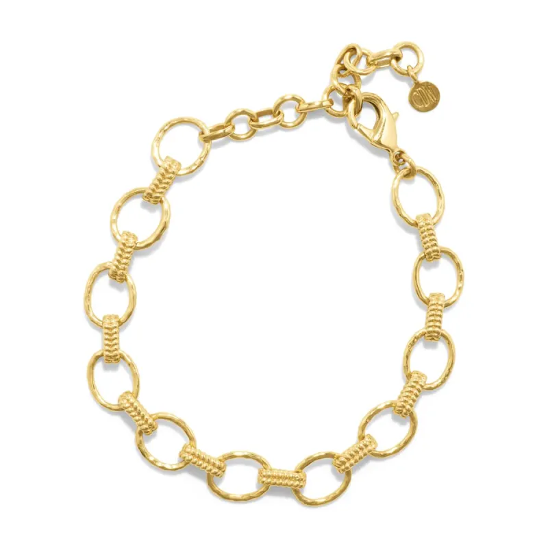 Cleopatra Small Link Bracelet, 7+1.5" - Gold sold by Capucine De Wulf