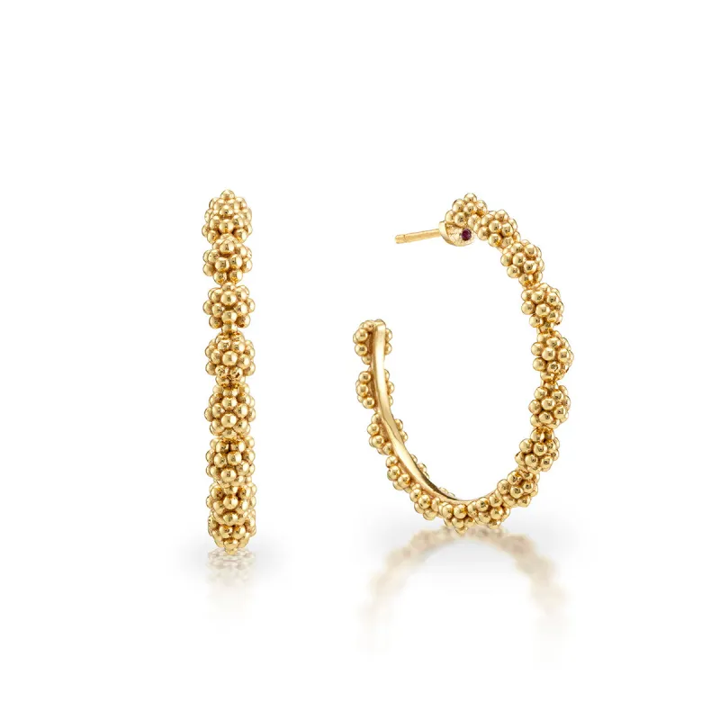 Berry Icon Medium Hoop Earrings - Gold sold by Capucine De Wulf