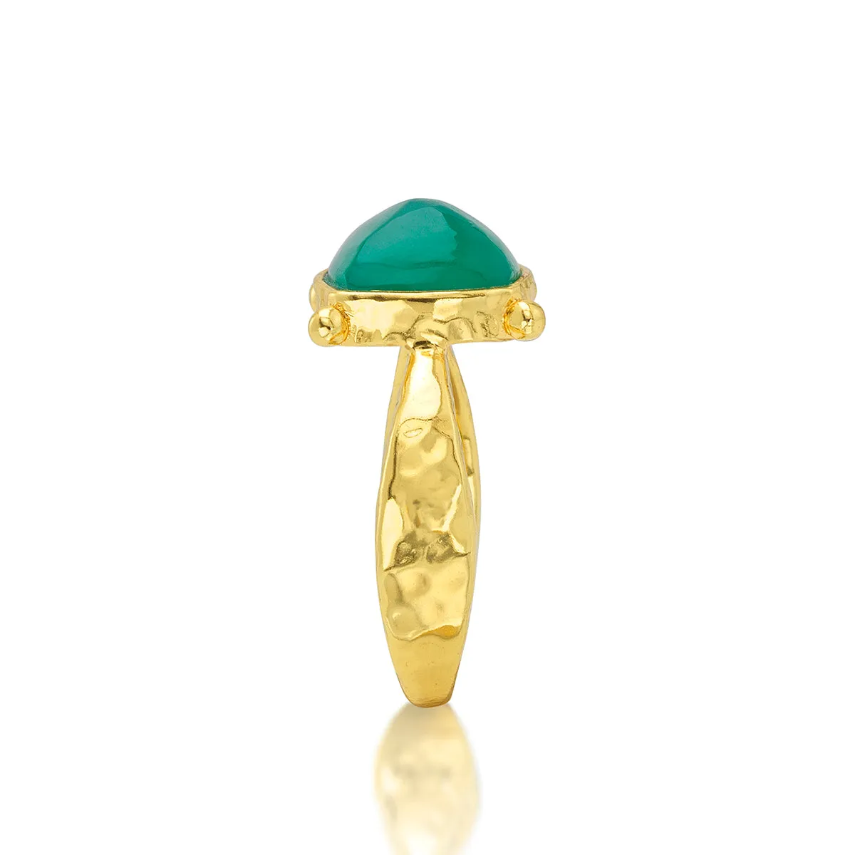 Mystic Eye Gem Ring - Green Onyx sold by Capucine De Wulf product image thumbnail 4