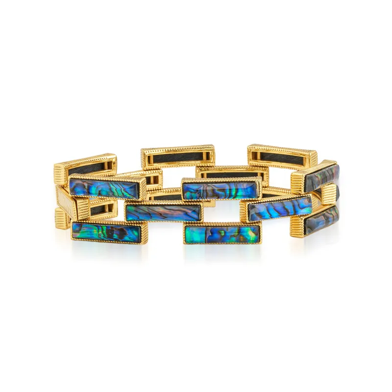 Pathway Link Bracelet, 7.5" - Abalone made by Capucine De Wulf