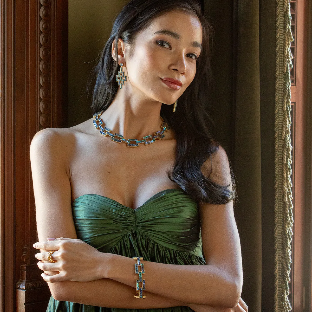 Pathway Link Necklace, 17" - Abalone sold by Capucine De Wulf product image thumbnail 2