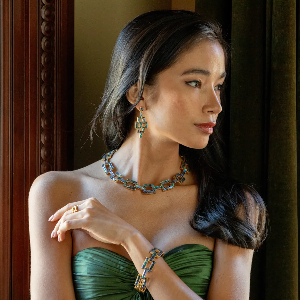 Pathway Link Necklace, 17" - Abalone sold by Capucine De Wulf product image thumbnail 4