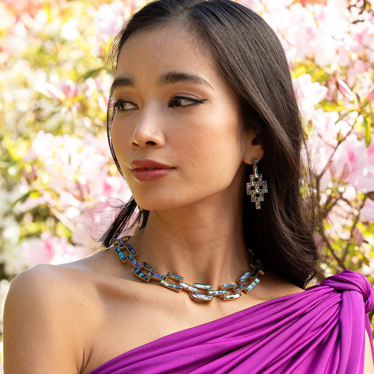 Pathway Link Necklace, 17" - Abalone sold by Capucine De Wulf product image thumbnail 5