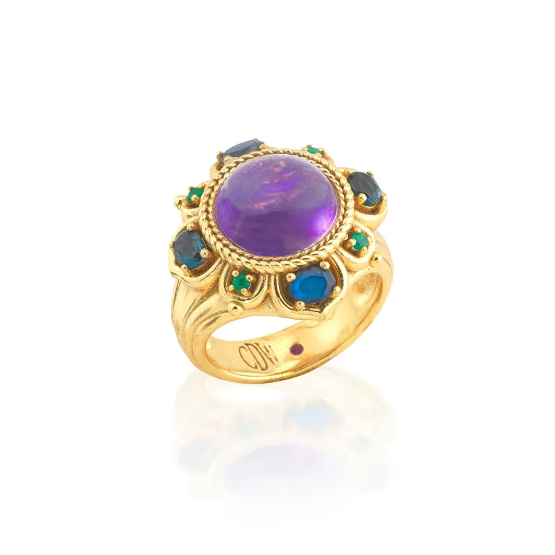 Contessa Belle Nuit Ring - Multi sold by Capucine De Wulf