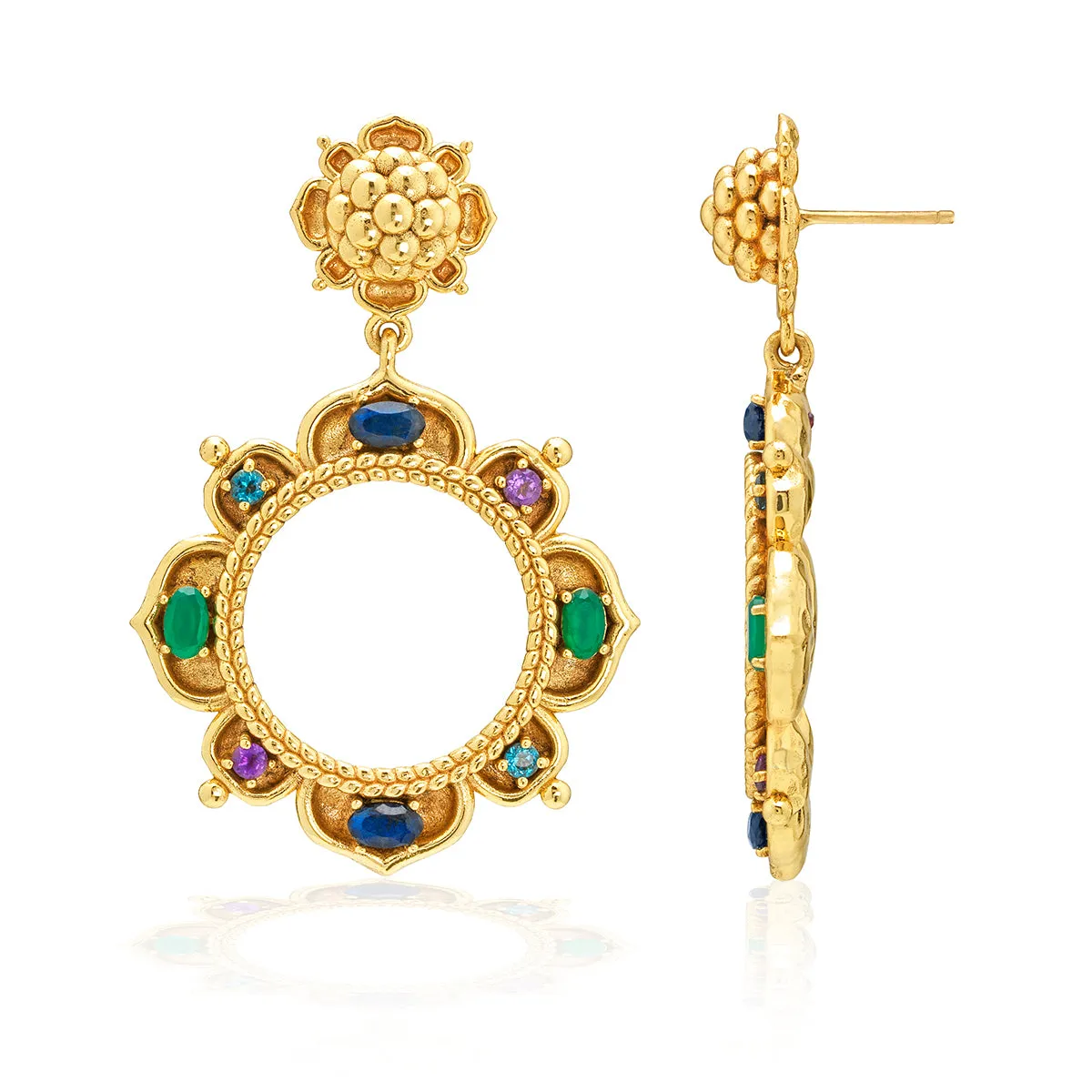 Contessa Dangle Earrings - Multi sold by Capucine De Wulf product image thumbnail 3