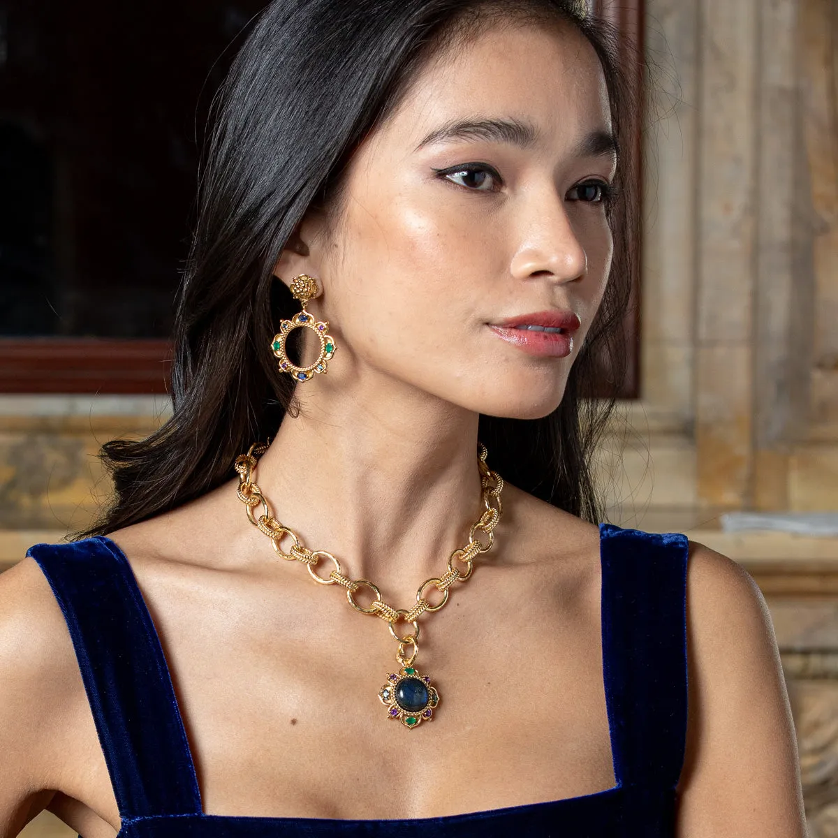 Contessa Dangle Earrings - Multi sold by Capucine De Wulf product image thumbnail 4