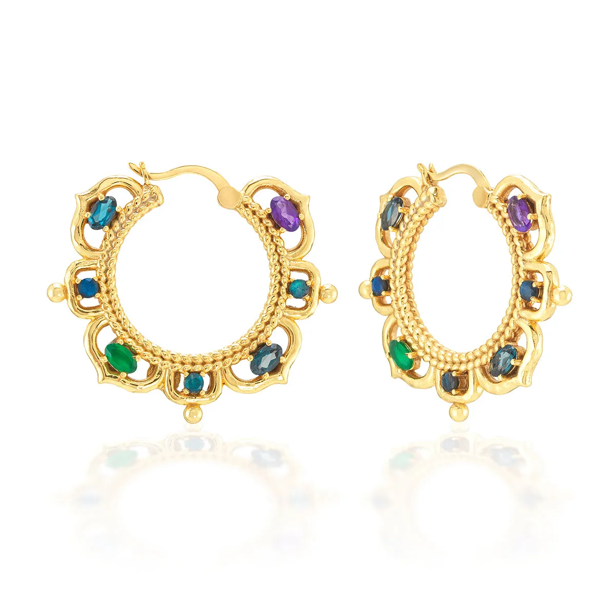 Contessa Hoop Earrings - Multi sold by Capucine De Wulf