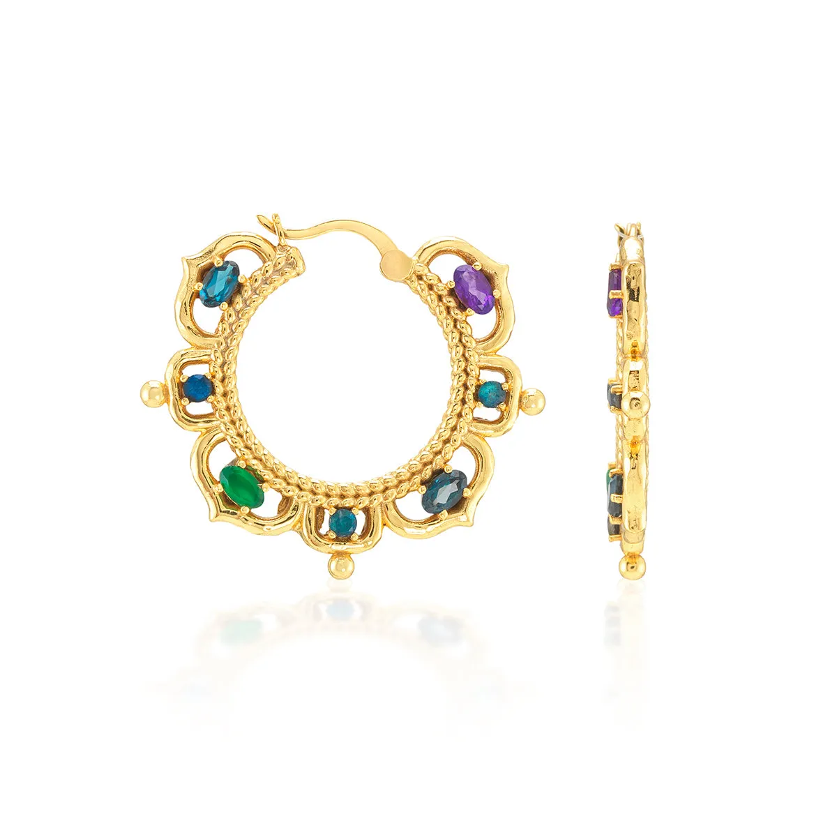 Contessa Hoop Earrings - Multi sold by Capucine De Wulf product image thumbnail 3
