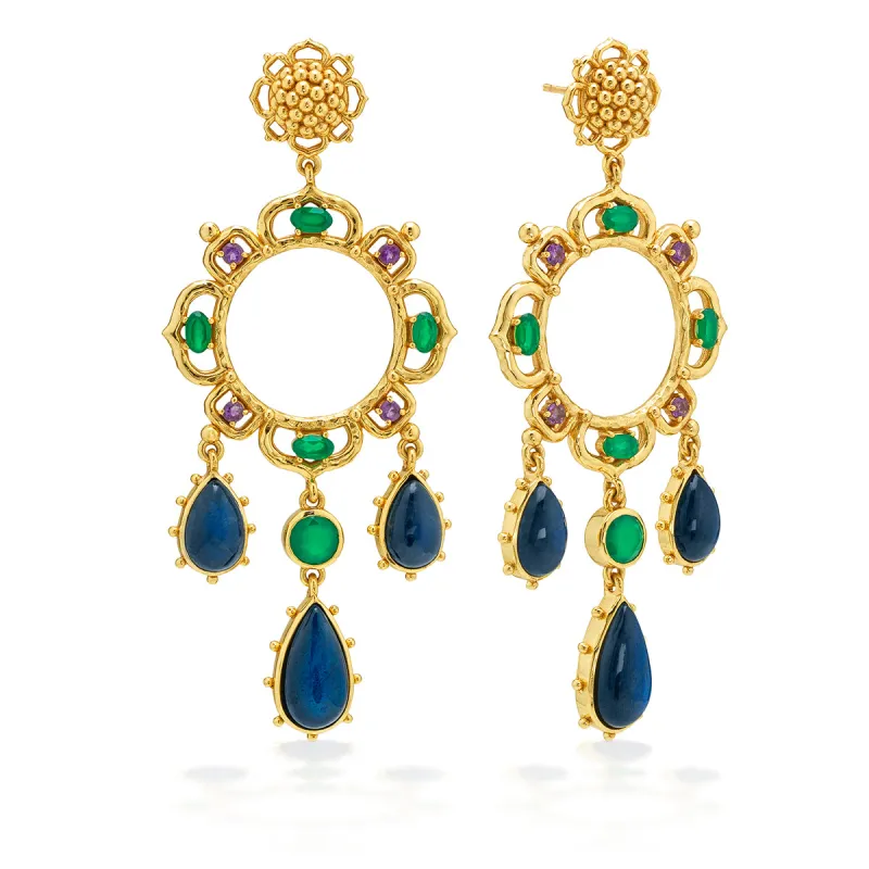 Contessa Belle Nuit Dangle Earrings - Multi sold by Capucine De Wulf