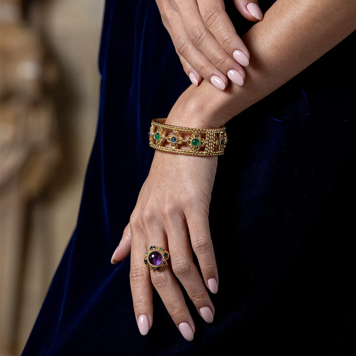 Contessa Hinged Bangle, S/M - Multi sold by Capucine De Wulf product image thumbnail 4