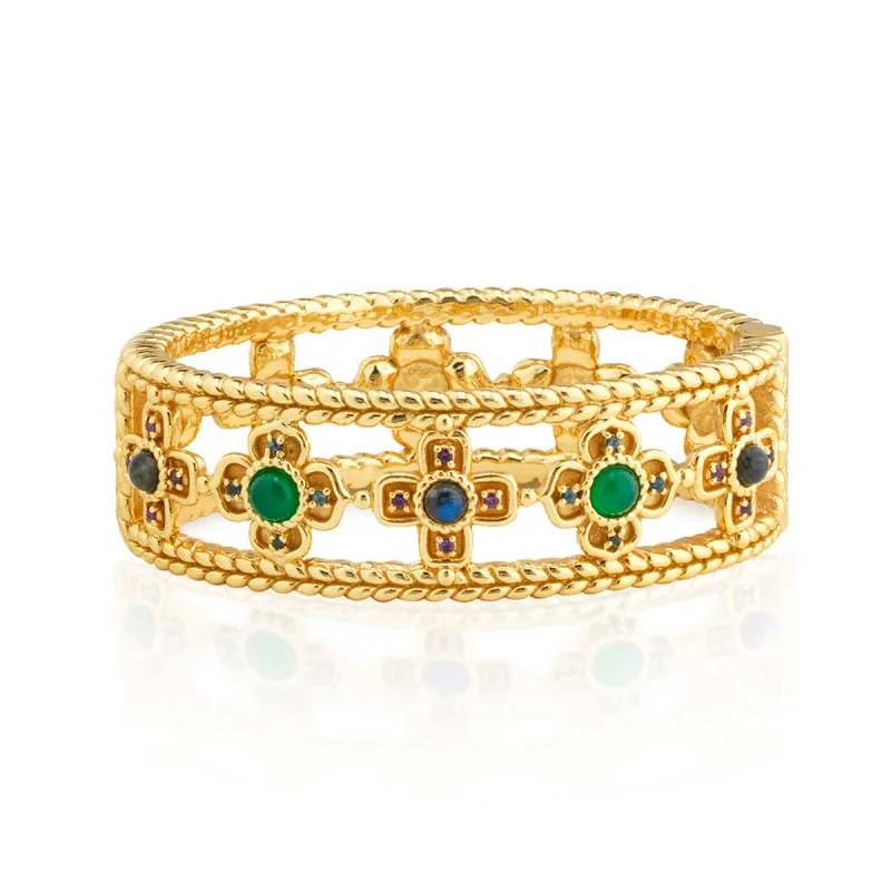 Contessa Hinged Bangle, S/M - Multi sold by Capucine De Wulf