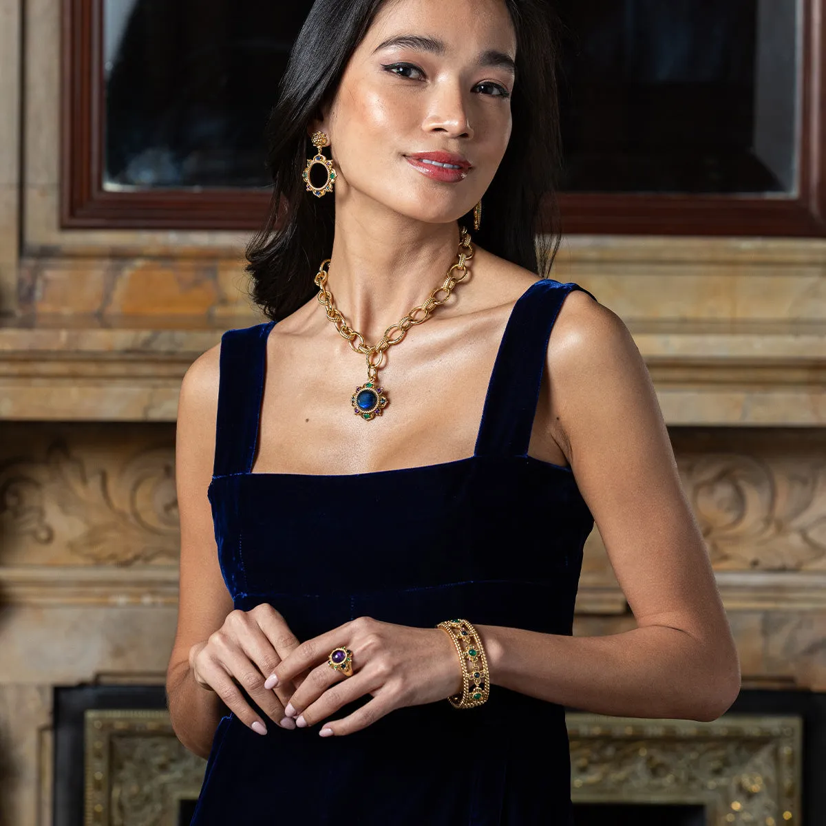 Contessa Hinged Bangle, S/M - Multi sold by Capucine De Wulf product image thumbnail 2