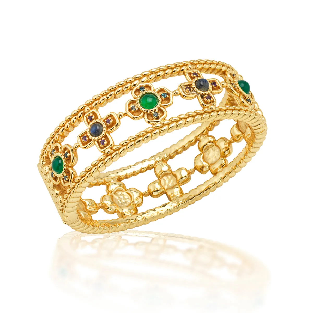 Contessa Hinged Bangle, S/M - Multi sold by Capucine De Wulf product image thumbnail 3