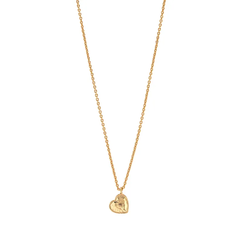 Love Heart Charm Necklace, 16"+2" - Gold sold by Capucine De Wulf