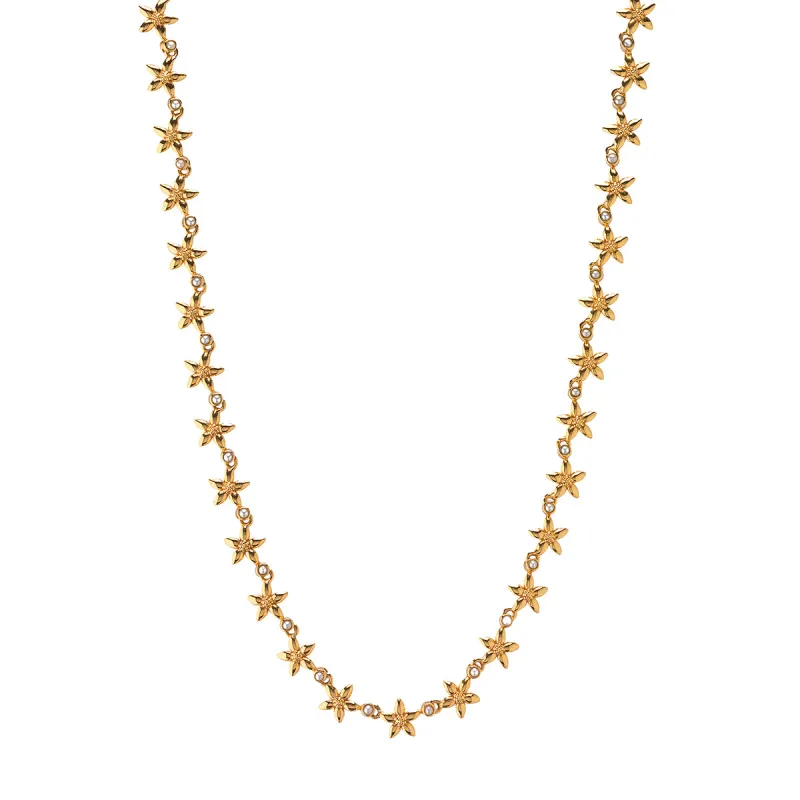 Jasmine Necklace, 16"+2" - Pearl White made by Capucine De Wulf
