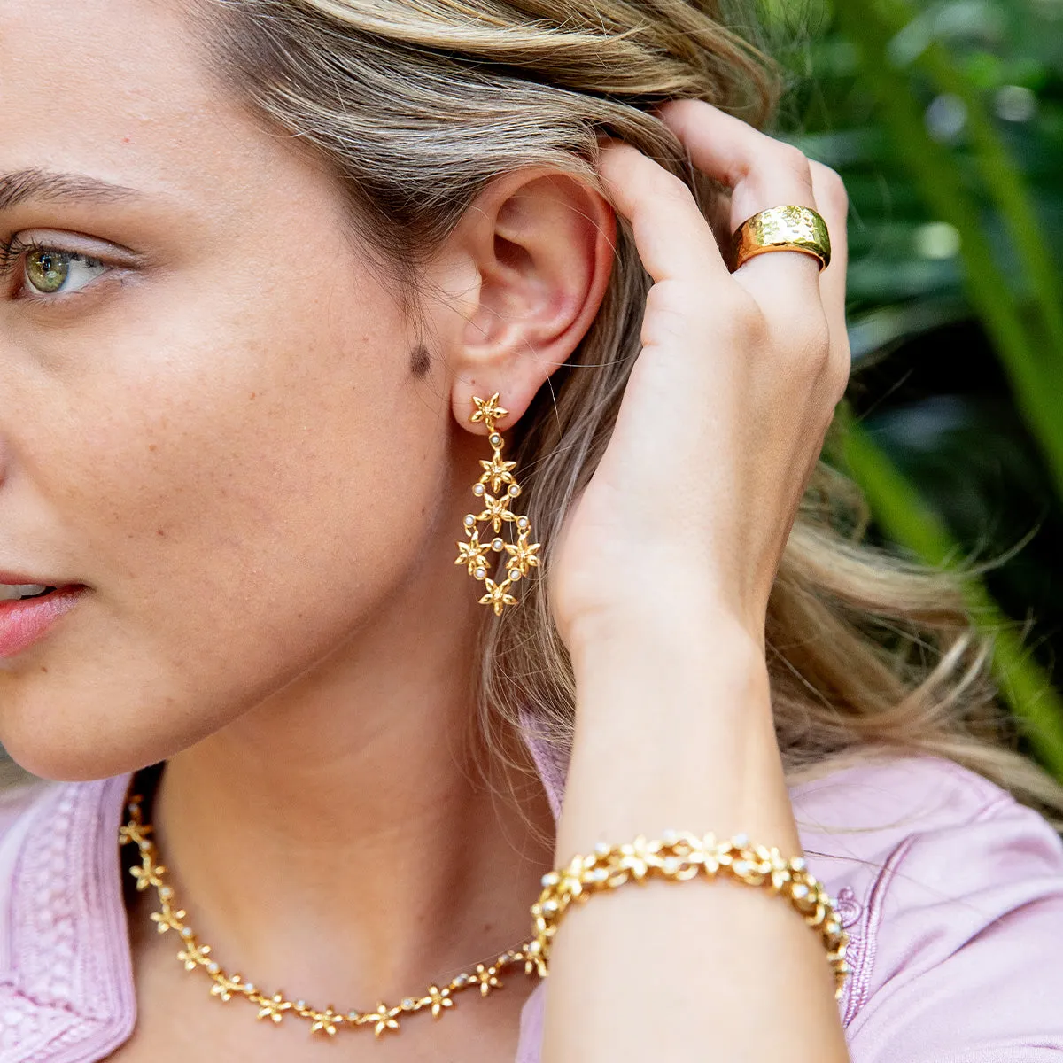 Jasmine Drop Earrings - Pearl White sold by Capucine De Wulf product image thumbnail 4