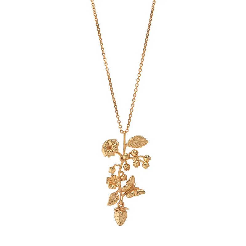 Meadow Walk Bouquet Charm Necklace, 16"+2" - Gold sold by Capucine De Wulf