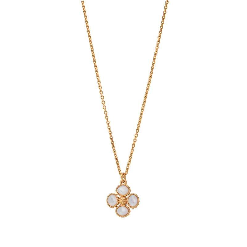 Berry Clover Double Sided Charm Necklace, 16"+2" - MOP sold by Capucine De Wulf