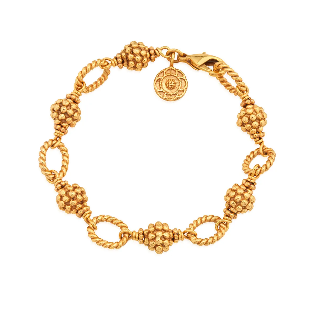 Berry Bead Bracelet - 7"+2" - Gold sold by Capucine De Wulf