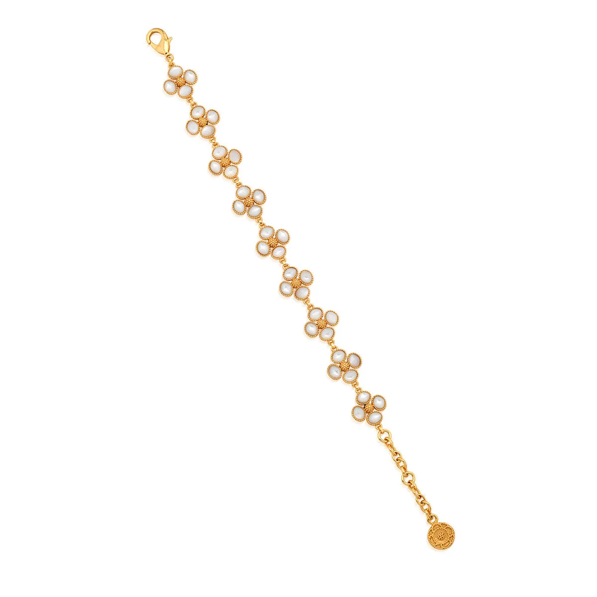 Berry Clover Link Bracelet, 7"+2" - MOP sold by Capucine De Wulf product image thumbnail 3