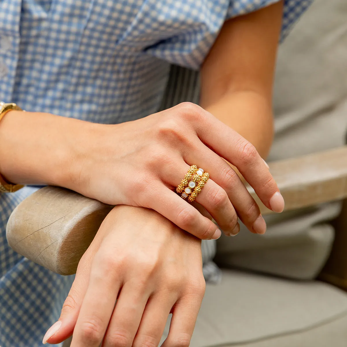 Berry Gem Ring - MOP sold by Capucine De Wulf product image thumbnail 4