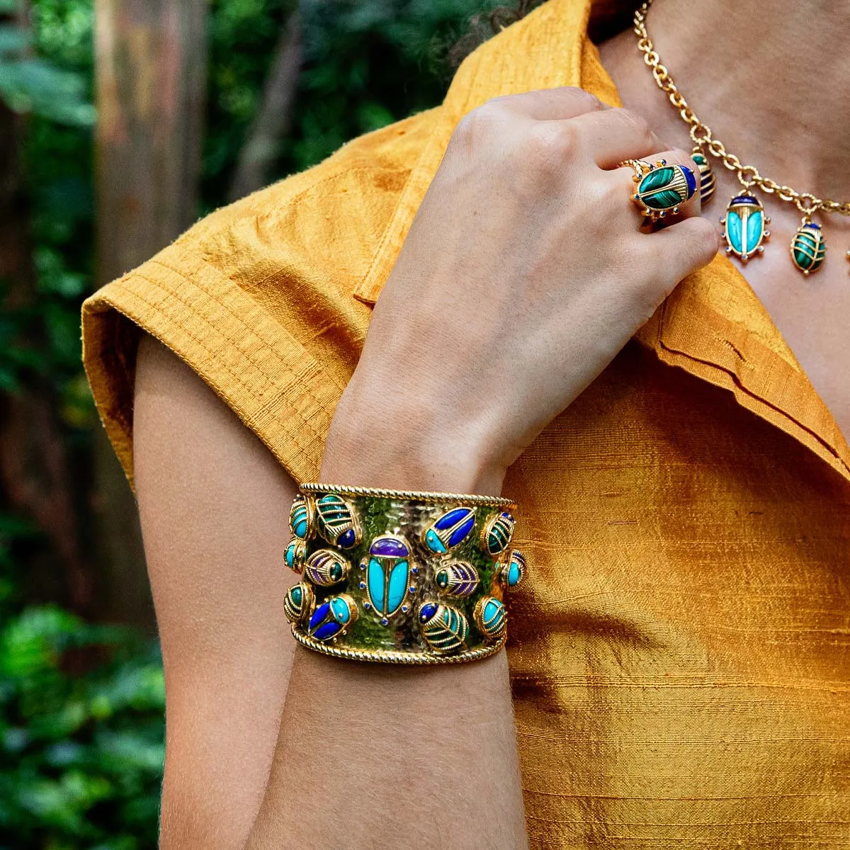Scarab Family Reunion Cuff - Multi sold by Capucine De Wulf product image thumbnail 5