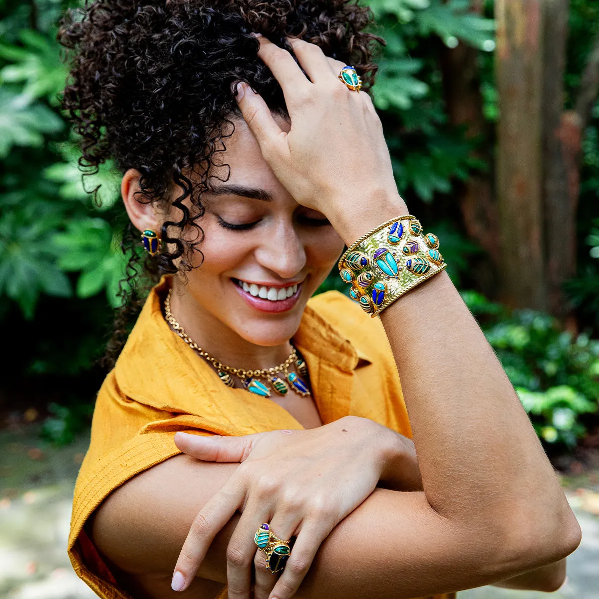 Scarab Family Reunion Cuff - Multi sold by Capucine De Wulf product image thumbnail 2