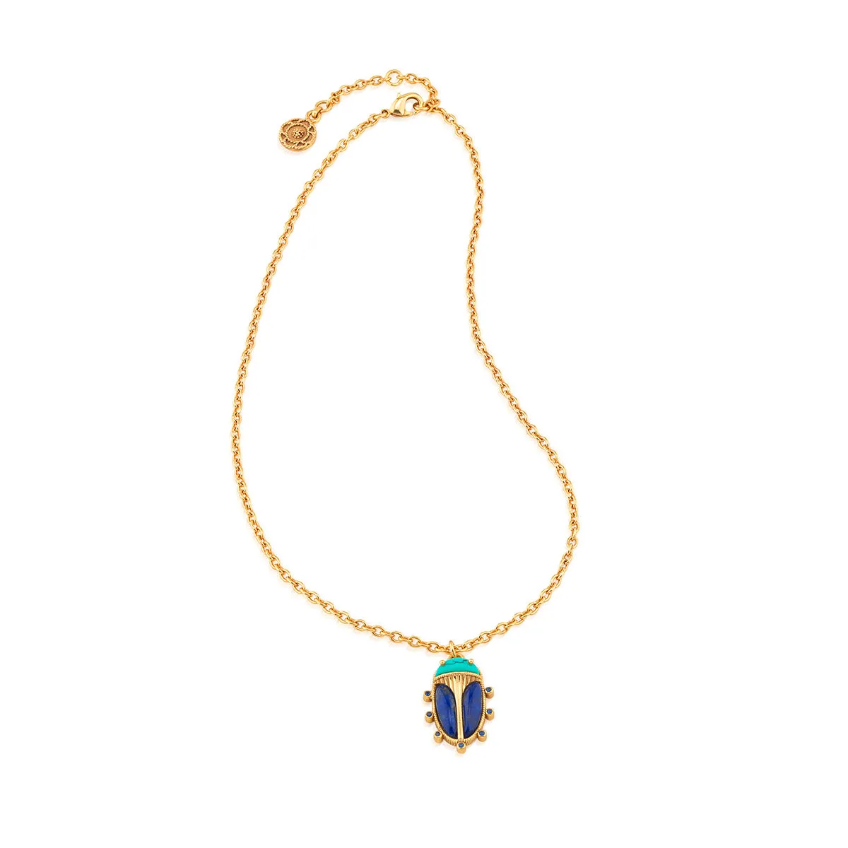Scarab Charm Necklace, 16"+2" - Multi sold by Capucine De Wulf product image thumbnail 3