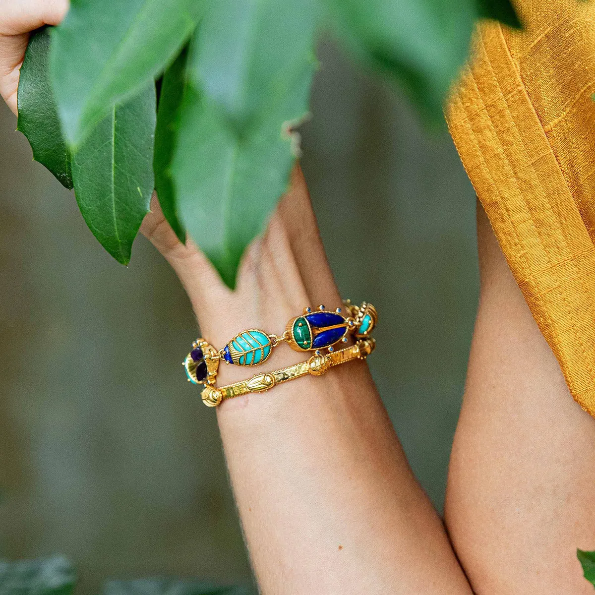 Scarab Petite Cuff - Gold sold by Capucine De Wulf product image thumbnail 5