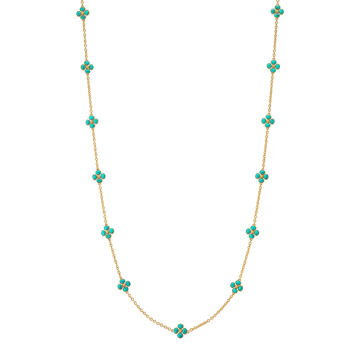 Berry Clover Double Sided Necklace, 34" sold by Capucine De Wulf