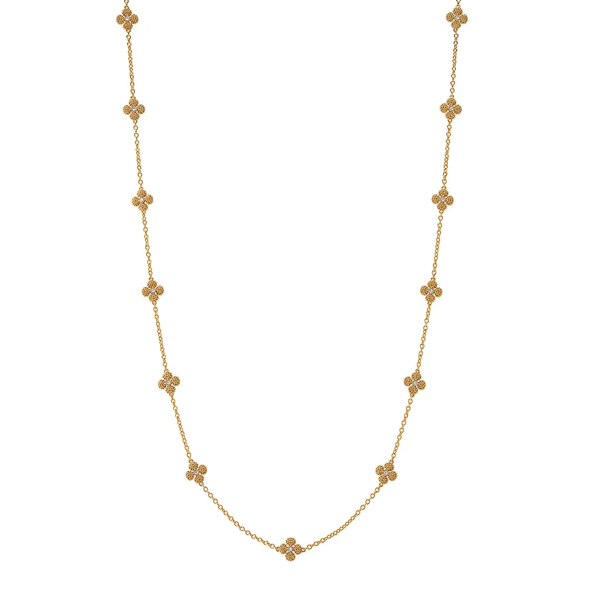 Berry Clover Double Sided Necklace, 34" sold by Capucine De Wulf product image thumbnail 2