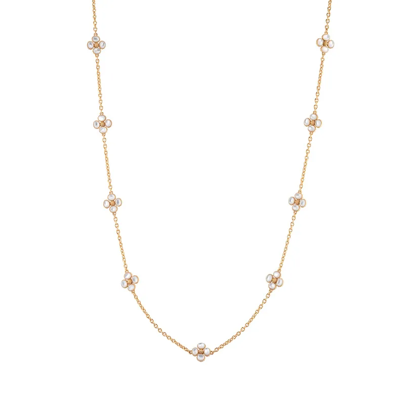 Berry Clover Double Sided Necklace, 28" sold by Capucine De Wulf