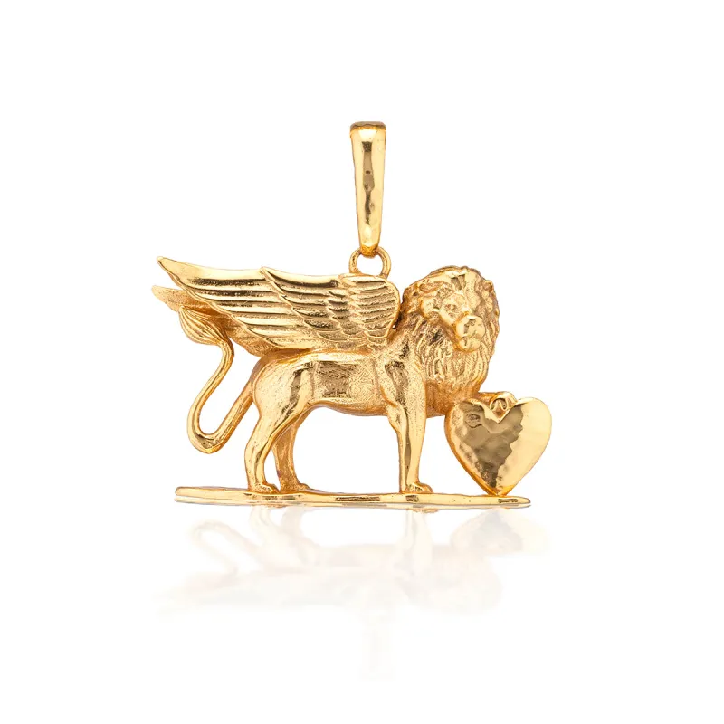 Lionheart Charm/Pendant - Gold made by Capucine De Wulf